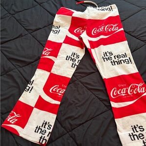 Coca Cola Women's Flare Pants in Red and White